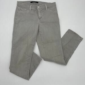 J BRAND Grey Cropped Stilt Stretch Skinny Mid Rise Jeans Size 27 Womens Ankle